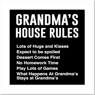 Grandma's House Rules Posters and Art